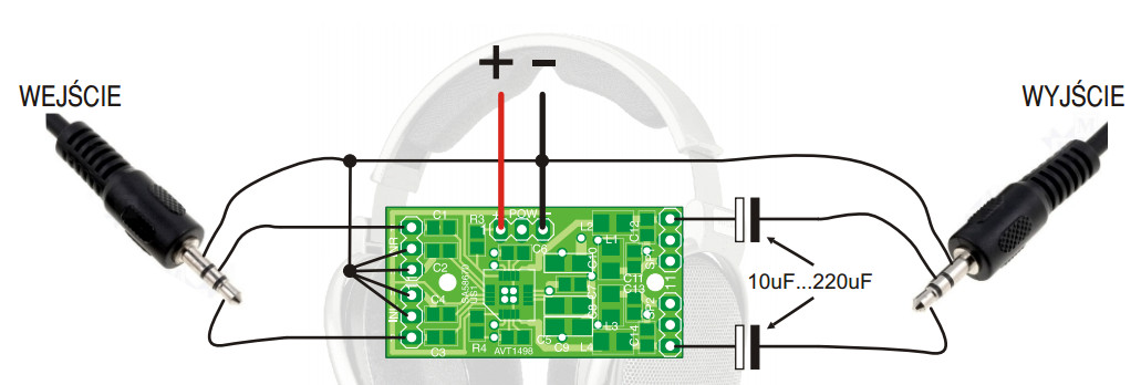 avt1498, avt 1498, mały wzmacniacz, wzmacniacz 2 x 2W