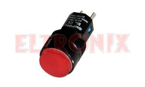 Obraz: KONTROLKA LED F16R CZERWONA GQAD16AR12 12V AC/DC CE