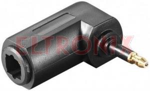 Obraz: ADAPTER TOSLINK GNIAZDO/WTYK WJ3.5MM KĄTOWY 11923 WENTRONIC