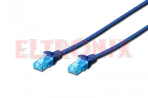 Obraz: PATCH CORD U/UTP5E 1M CAT5E NIEBIESKI AK/DK-512-010/B CAT5E