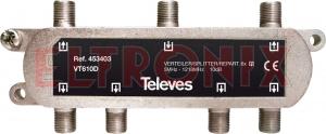 Obraz: TRÓJNIK F SPLITER 6WAY 5-1218MHz 10dB VT610D TELEVES