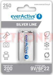 Obraz: AKUMULATOR 6F22/9V EVERACTIVE SERIA 250mAh /min 200mA/