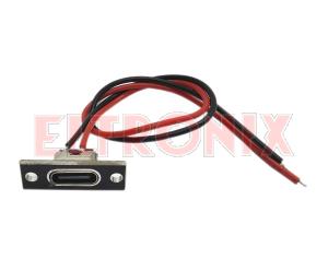 Obraz: GNIAZDO USB"C"PRZYKRĘCANE 2ŚRUBKI Z PRZEWODEM 15CM