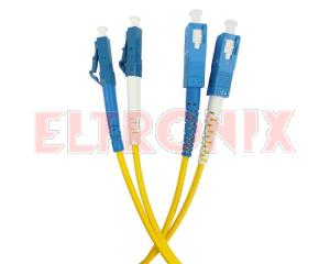 Obraz: PATCH CORD ŚWIATŁOWÓD 1MOD LC/UPC-SC/UPC SM9/125 DUPLEX 1M