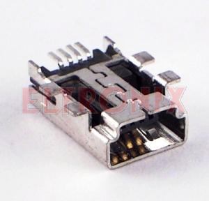 Obraz: GNIAZDO USB MINI SMD MS-1A4D Z PODWÓJNYM KLUCZEM 4PIN