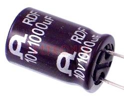 Obraz: KONDENSATOR 1000vF/10V LOV ESR ELEKTROLITYCZNY 8X12MM