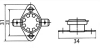 Obraz: TERMOSTAT KSD324 250/100/10A/H 110ST 250V 10A POZIOMY