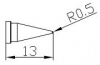 Obraz: GROT 652 STOŻEK 0.5MM DO STACJI LF2000/LF8800/LF853D