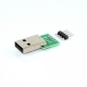 WTYK "A" USB Z PŁYTKĄ DO LUTOWANIA KABLI