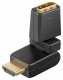 ADAPTER HDMI GNIAZDO-WTYK Z MOŻLIWOŚCIĄ ROTACJI
