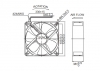 Obraz: WENTYLATOR EEC0382B2-A99 120X120X38 24VDC 197.2m3/h Ł.KULK