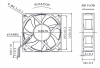 Obraz: WENTYLATOR PMD2412PMB2A 24VDC 120X120X38MM 288.82m3/h 13.7W