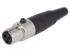 NASADKA XLR MINI 3PIN BLACK/CZARNA/