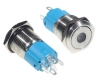 PRZYCISK W16F11DY12/S WANDALOODPORNY LED 12V ŻÓŁTY  STYK3A