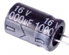 KONDENSATOR 1000VF/16V ELEKTROLITYCZNY 10X15MMXMM PBF