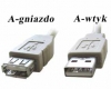 PRZEDŁUŻACZ USB 2.0 WTA 3M AK-300200-030-E/SZARY/ -S/CZARNY/